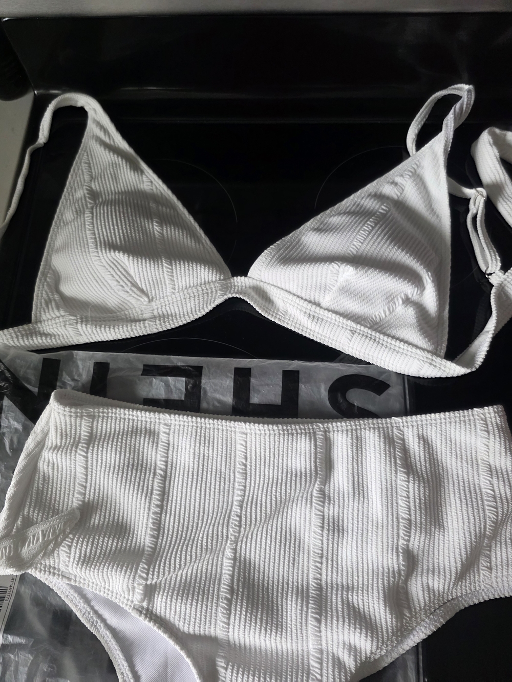 White Ribbed Bikini Set - Women Intimates & Sleepwear